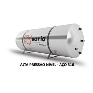 RESERVATÓRIO TÉRMICO 600L ALTA PRESSAO INOX 316 NIVEL
